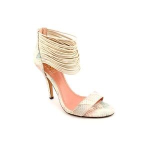 Vince Camuto snakeskin watercolor heels
